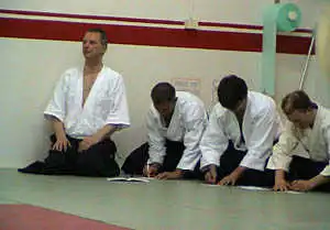 Aikido grading.