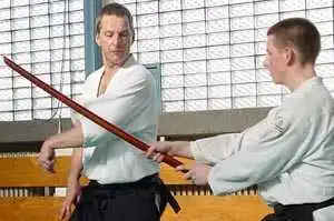 Taisabaki against bokken.