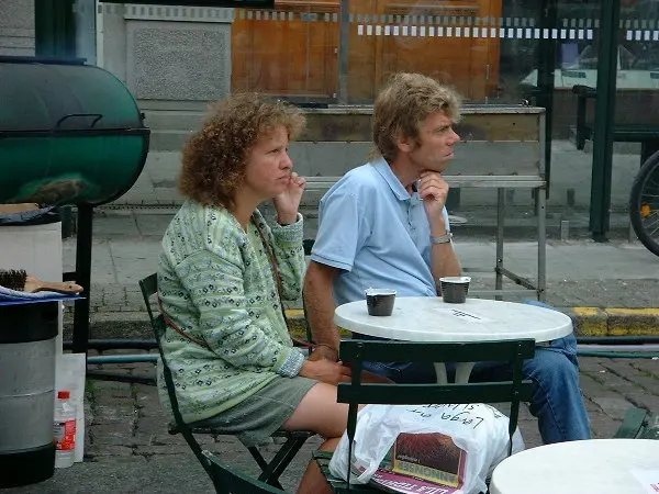 Folks at a festival. Photo: Stefan Stenudd.