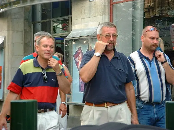 Folks at a festival. Photo: Stefan Stenudd.