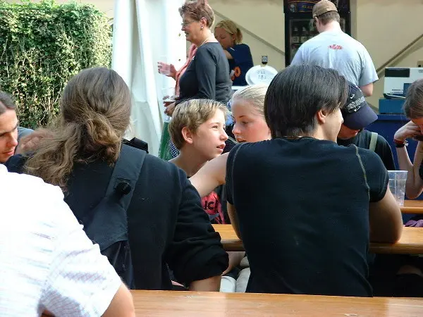 Folks at a festival. Photo: Stefan Stenudd.