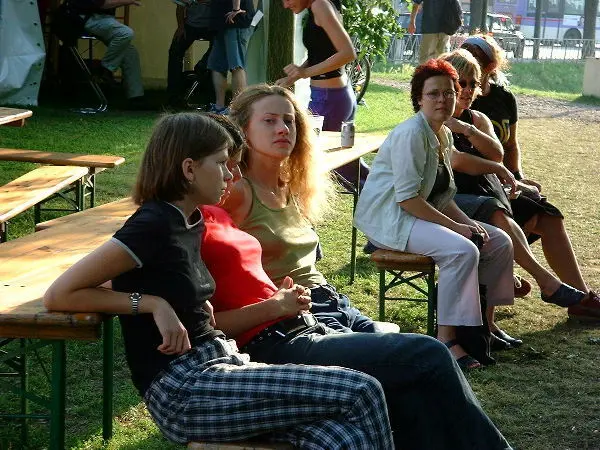 Folks at a festival. Photo: Stefan Stenudd.