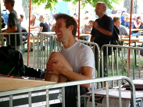 Folks at a festival. Photo: Stefan Stenudd.