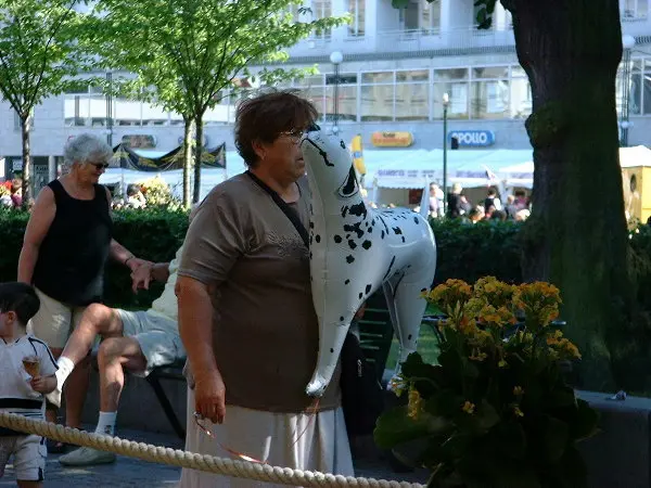 Folks at a festival. Photo: Stefan Stenudd.