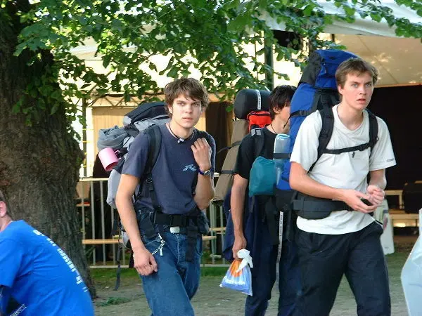 Folks at a festival. Photo: Stefan Stenudd.