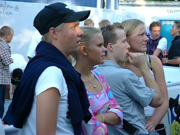 Folks at a festival. Photo: Stefan Stenudd.