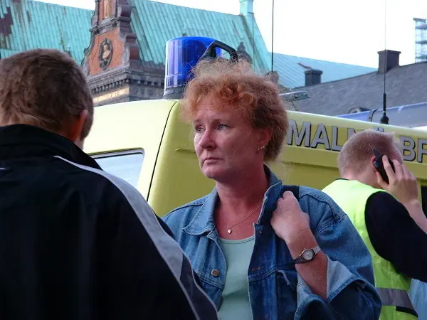 Folks at a festival. Photo: Stefan Stenudd.