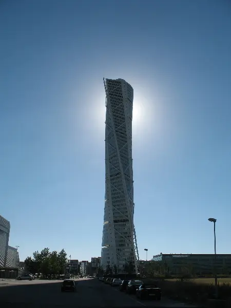 Turning Torso in Malm, Sweden. Photo by Stefan Stenudd.