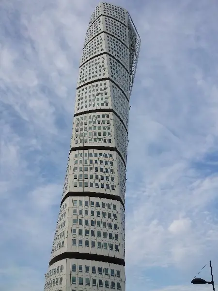 Turning Torso in Malm, Sweden. Photo by Stefan Stenudd.