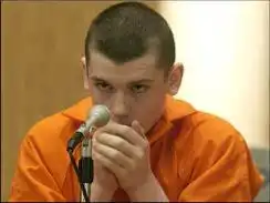 Derek King at their trial.