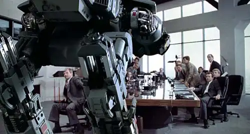 A vicious robot in RoboCop.