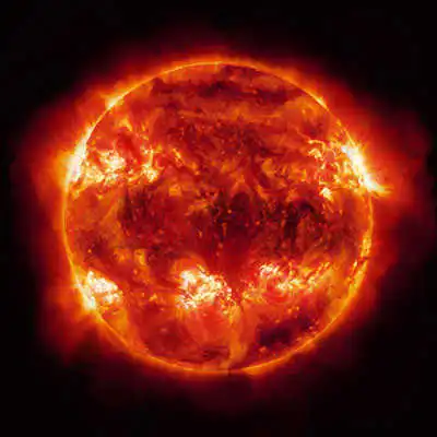 Photo of he sun.